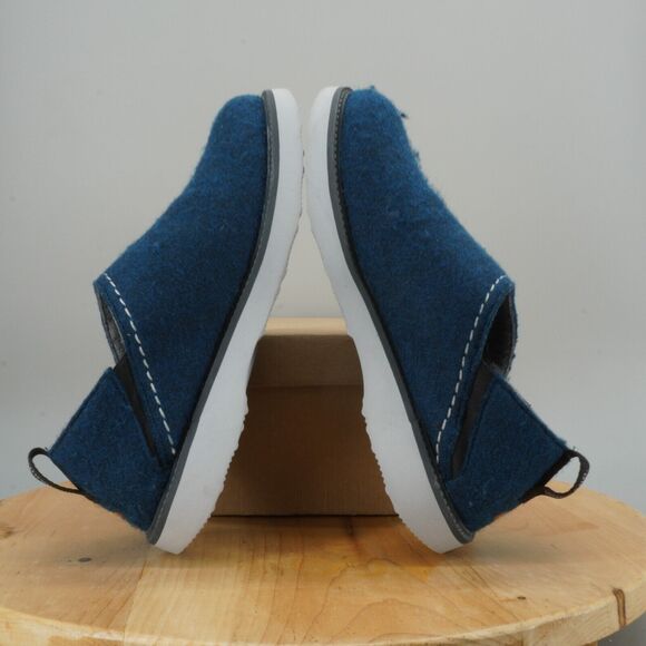 Samuel Hubbard Spring Back Mens Size 9.5 Comfort Shoes Royal Blue Felted Fleece - Picture 6 of 9